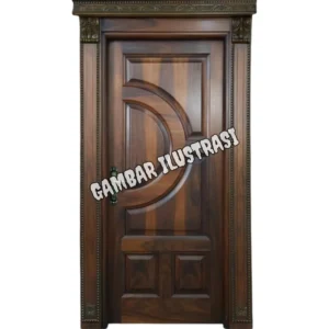 Kusen Pintu Kayu Mahoni